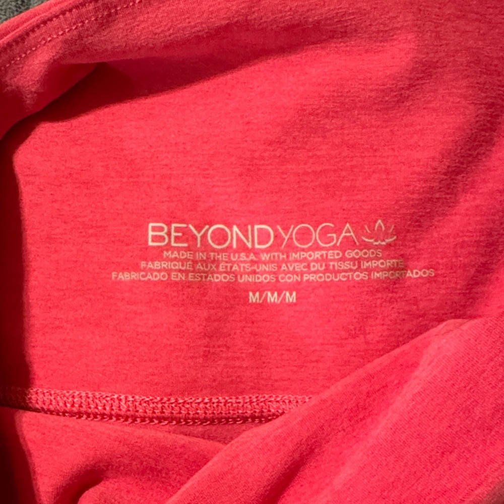 Beyond Yoga Women's High-Waist Pink Biker Shorts - Picture 7 of 8